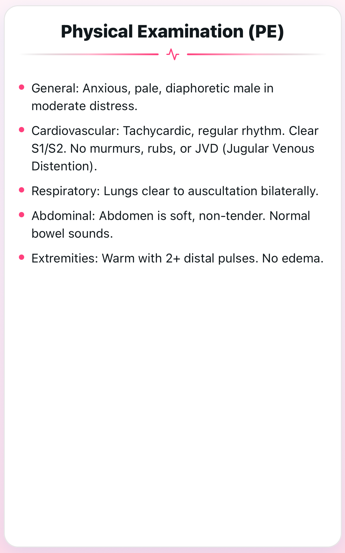 Diagnose It app - Basic Info & Chief Complaint screen